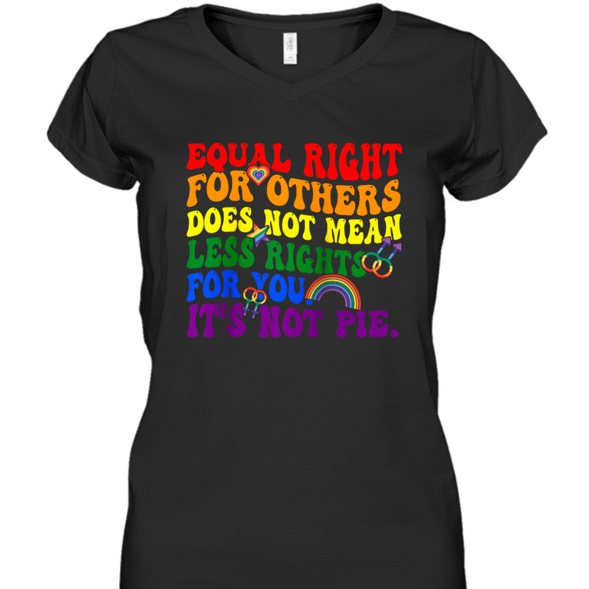 Equality - Equal Rights For Others It's Not Pie Rainbow LGBT T-Shirt