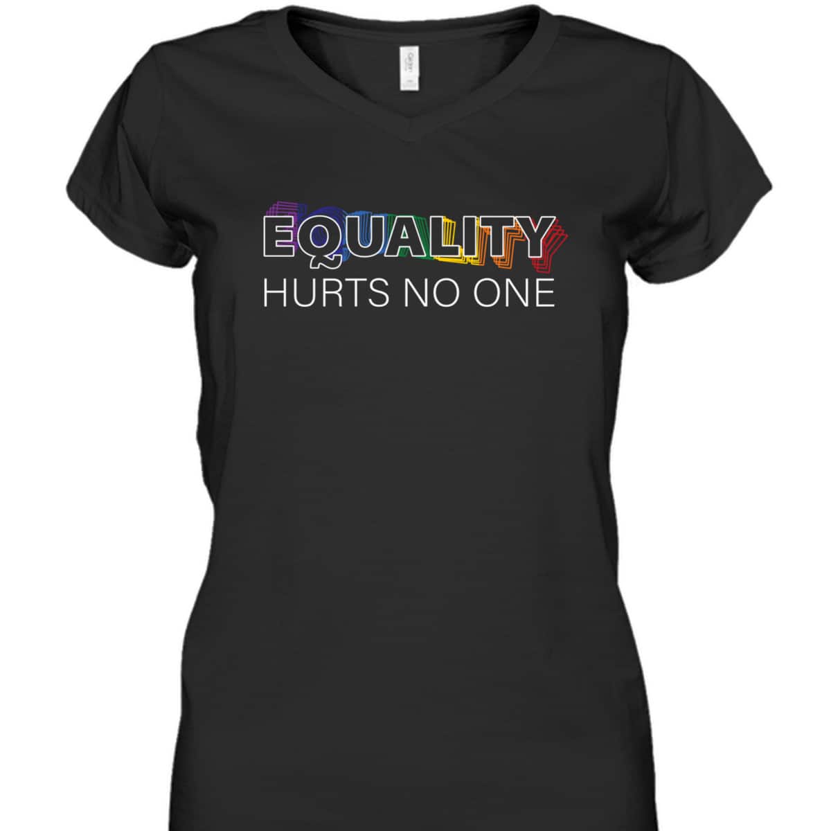 Equality Hurts No One LGBTQ LGBT Gay Pride Human Rights T-Shirt