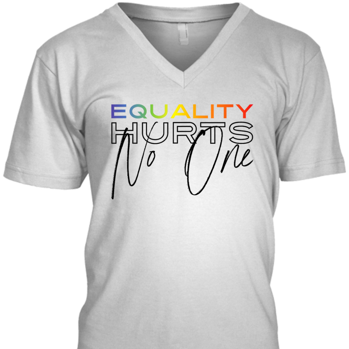 Equality Hurts No One Retro 80s Bi Trans Gay Pride T-Shirt