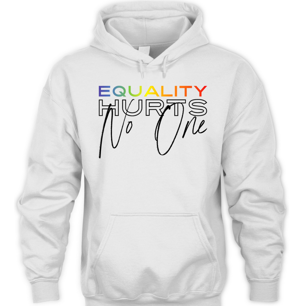Equality Hurts No One Retro 80s Bi Trans Gay Pride T-Shirt