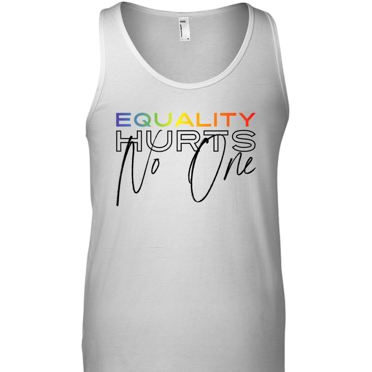 Equality Hurts No One Retro 80s Bi Trans Gay Pride T-Shirt
