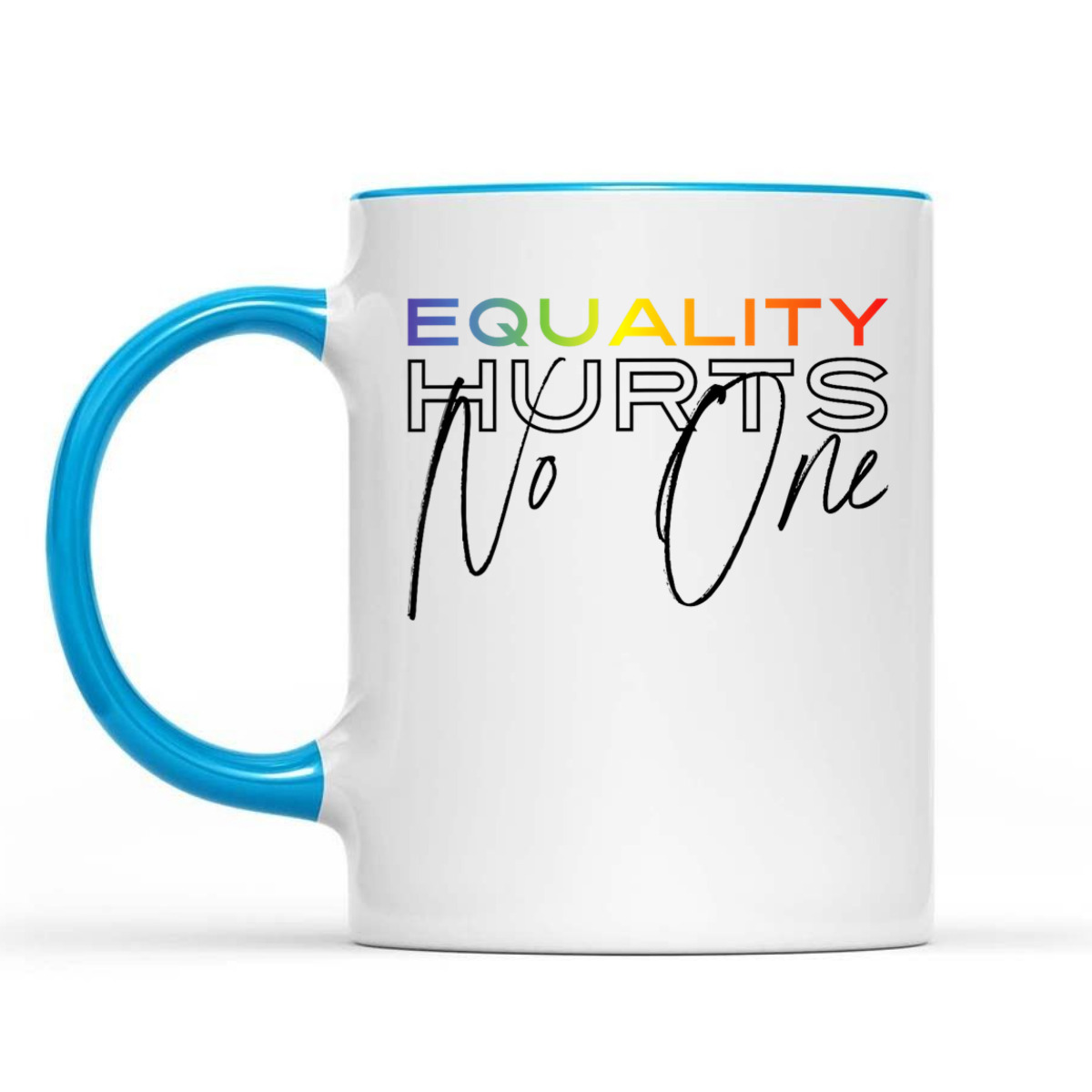 Equality Hurts No One Retro 80s Bi Trans Gay Pride T-Shirt