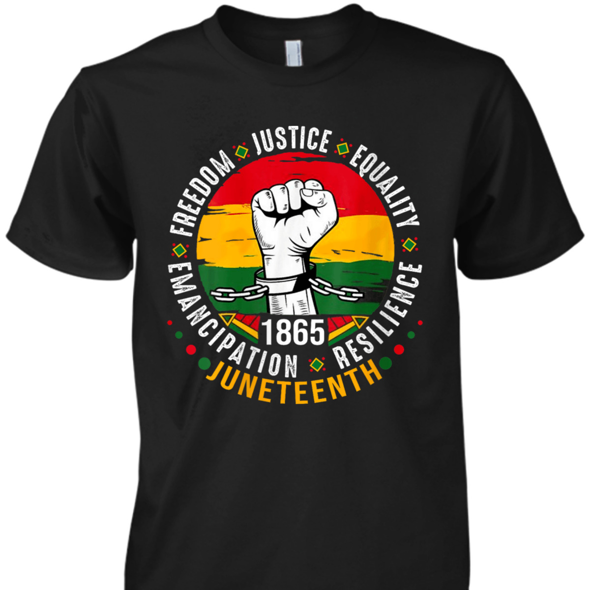 Womens Juneteenth 1865 Freedom Justice Equality Emancipation T-Shirt