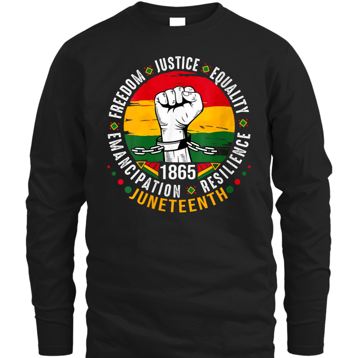 Womens Juneteenth 1865 Freedom Justice Equality Emancipation T-Shirt Womens Juneteenth 1865 Freedom Justice Equality Emancipation T-Shirt