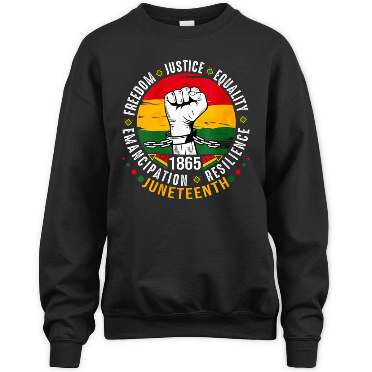 Womens Juneteenth 1865 Freedom Justice Equality Emancipation T-Shirt Womens Juneteenth 1865 Freedom Justice Equality Emancipation T-Shirt