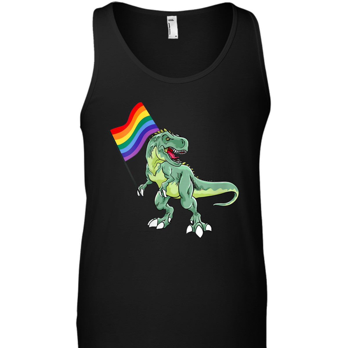 Womens LGBTQ Rainbow Dinosaur Pride Month Equality Love Is Love Hum T-Shirt