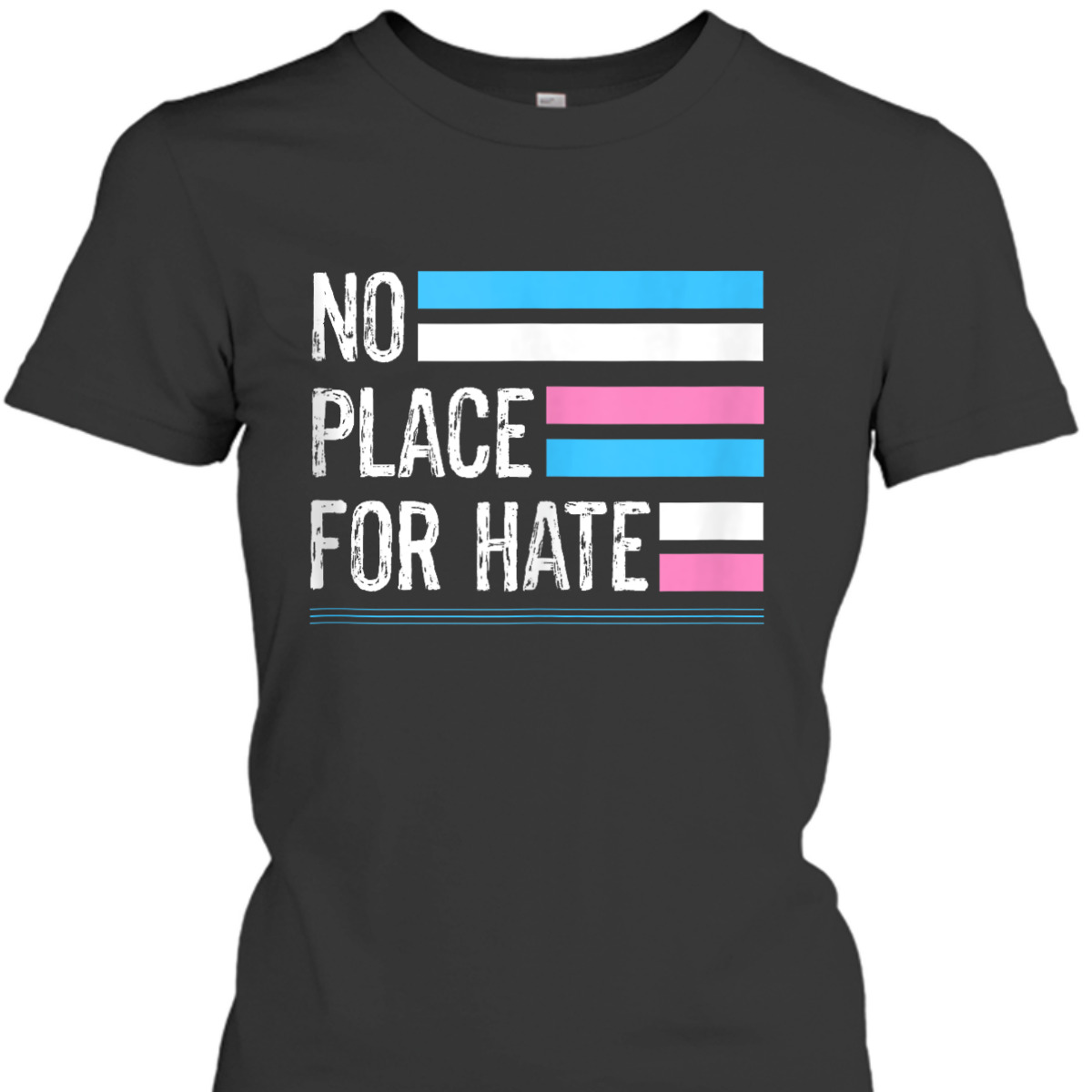 No Place For Hate LGBTQ Transgender Pride Equality Support T-Shirt No Place For Hate LGBTQ Transgender Pride Equality Support T-Shirt