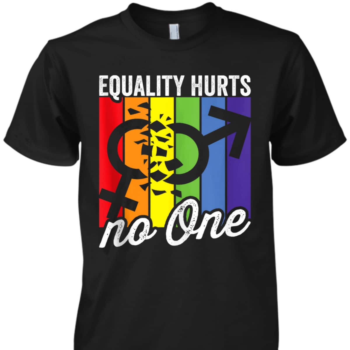 Equality Hurts No One Bi Trans Gay Pride Rights T-Shirt