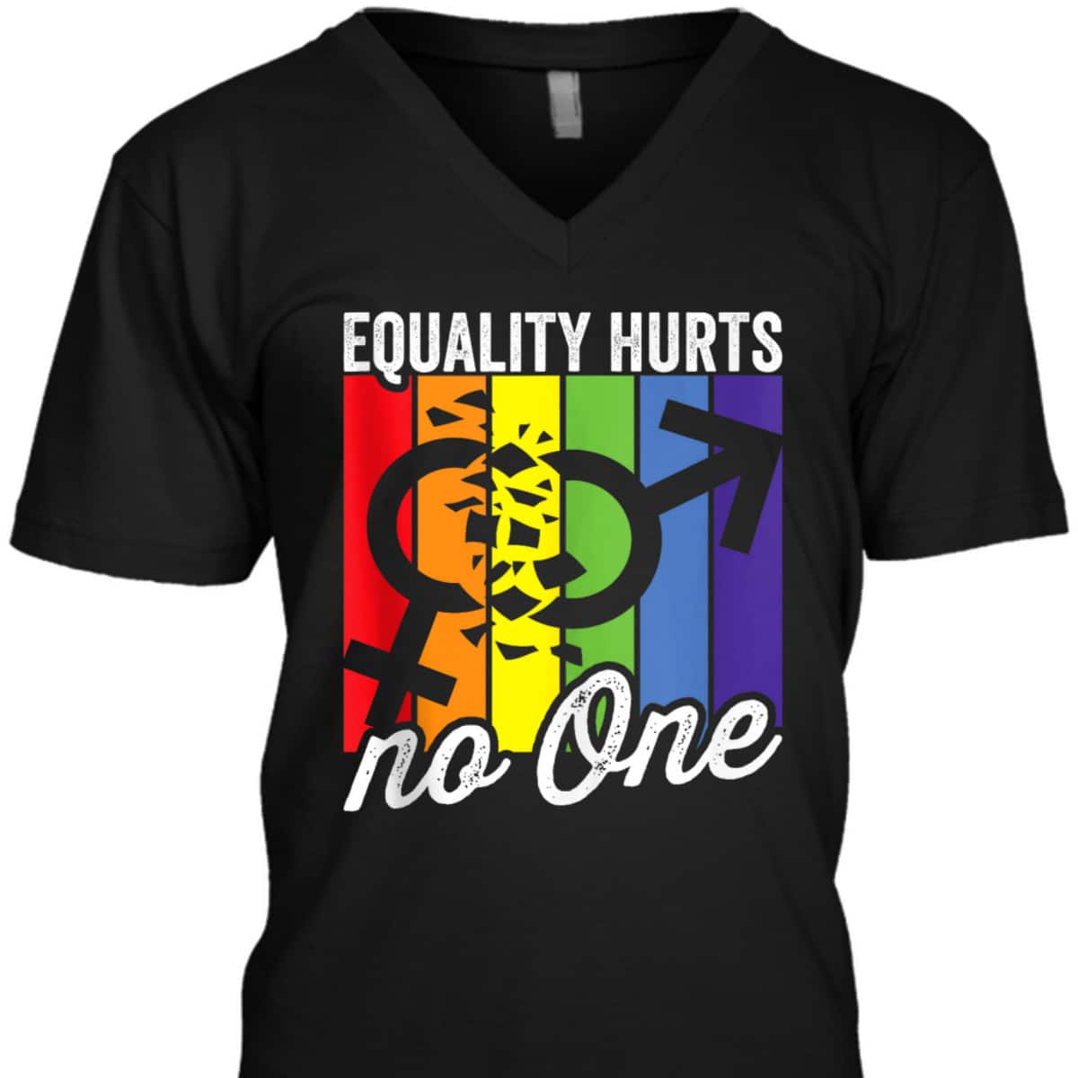 Equality Hurts No One Bi Trans Gay Pride Rights T-Shirt Equality Hurts No One Bi Trans Gay Pride Rights T-Shirt