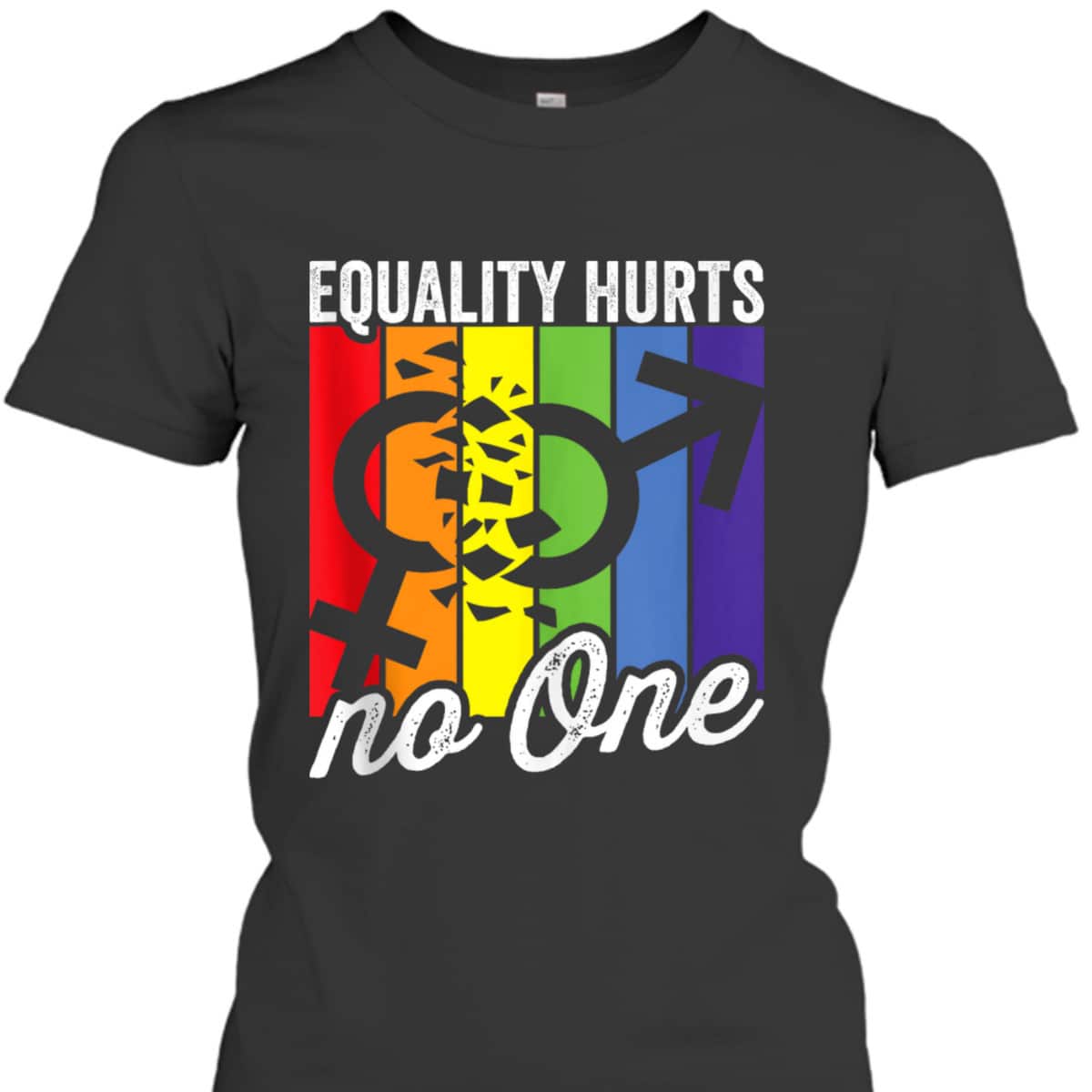 Equality Hurts No One Bi Trans Gay Pride Rights T-Shirt Equality Hurts No One Bi Trans Gay Pride Rights T-Shirt