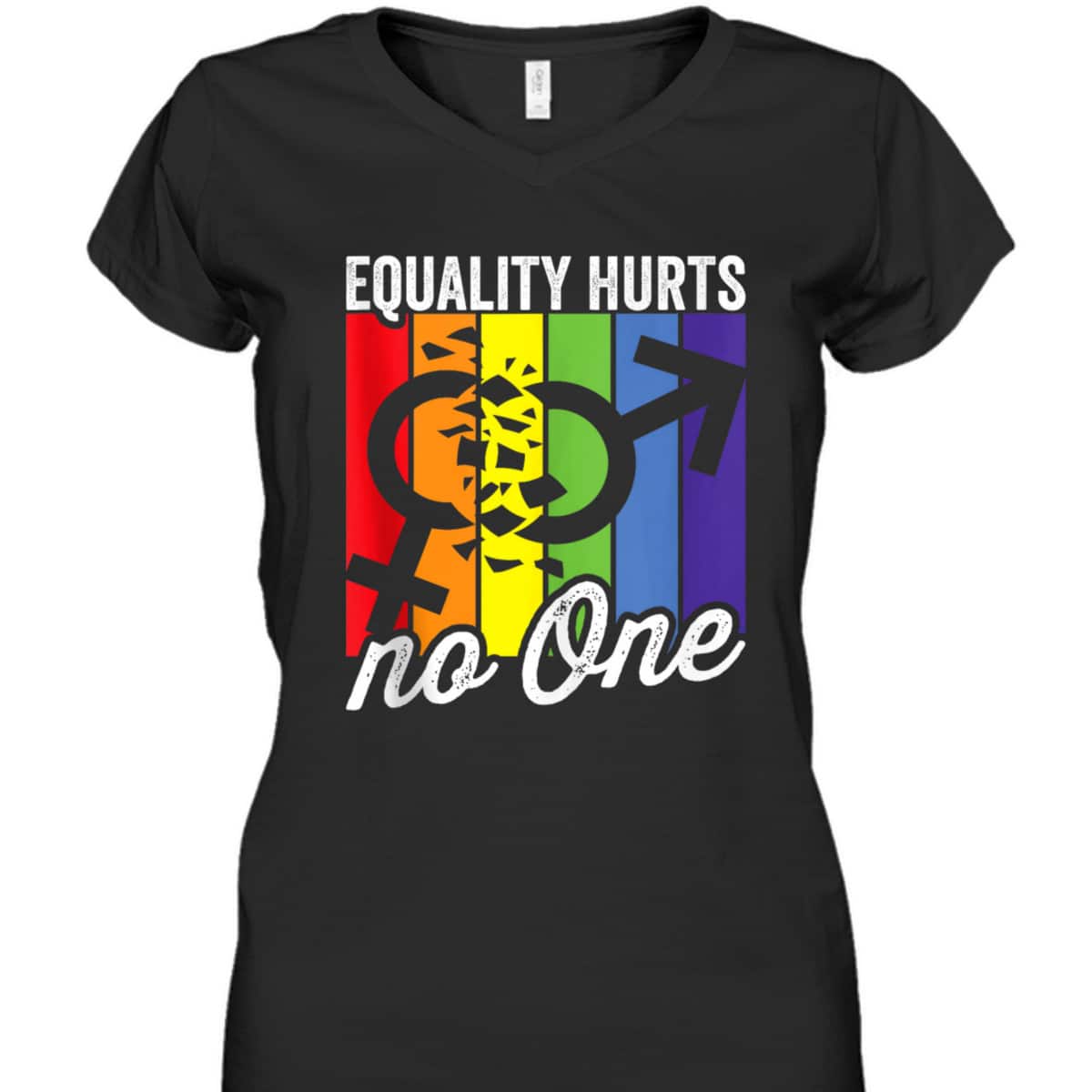 Equality Hurts No One Bi Trans Gay Pride Rights T-Shirt Equality Hurts No One Bi Trans Gay Pride Rights T-Shirt