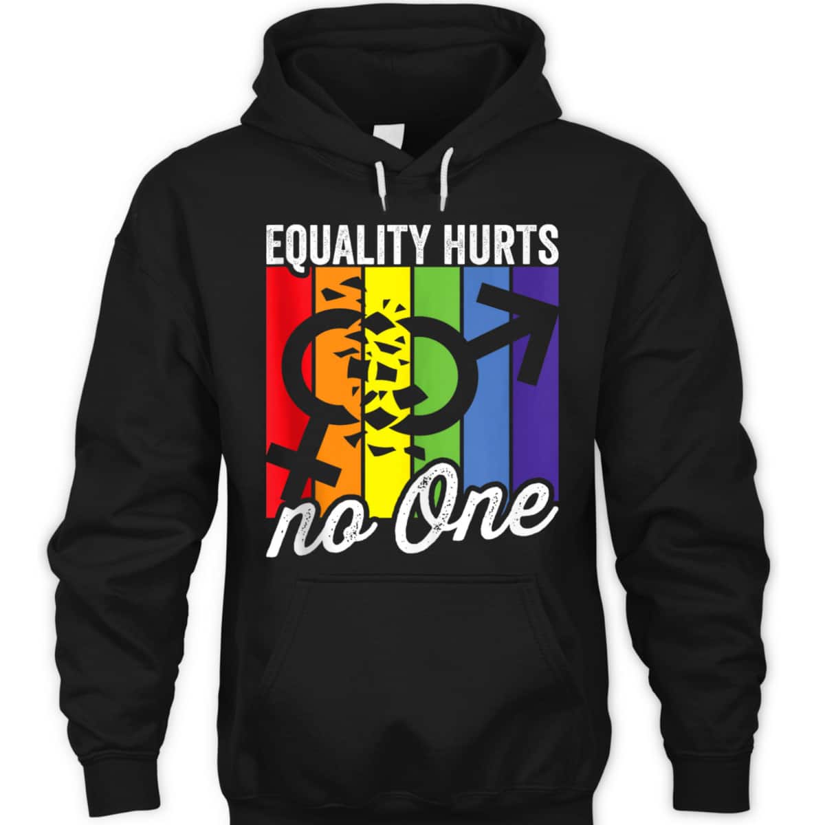 Equality Hurts No One Bi Trans Gay Pride Rights T-Shirt Equality Hurts No One Bi Trans Gay Pride Rights T-Shirt