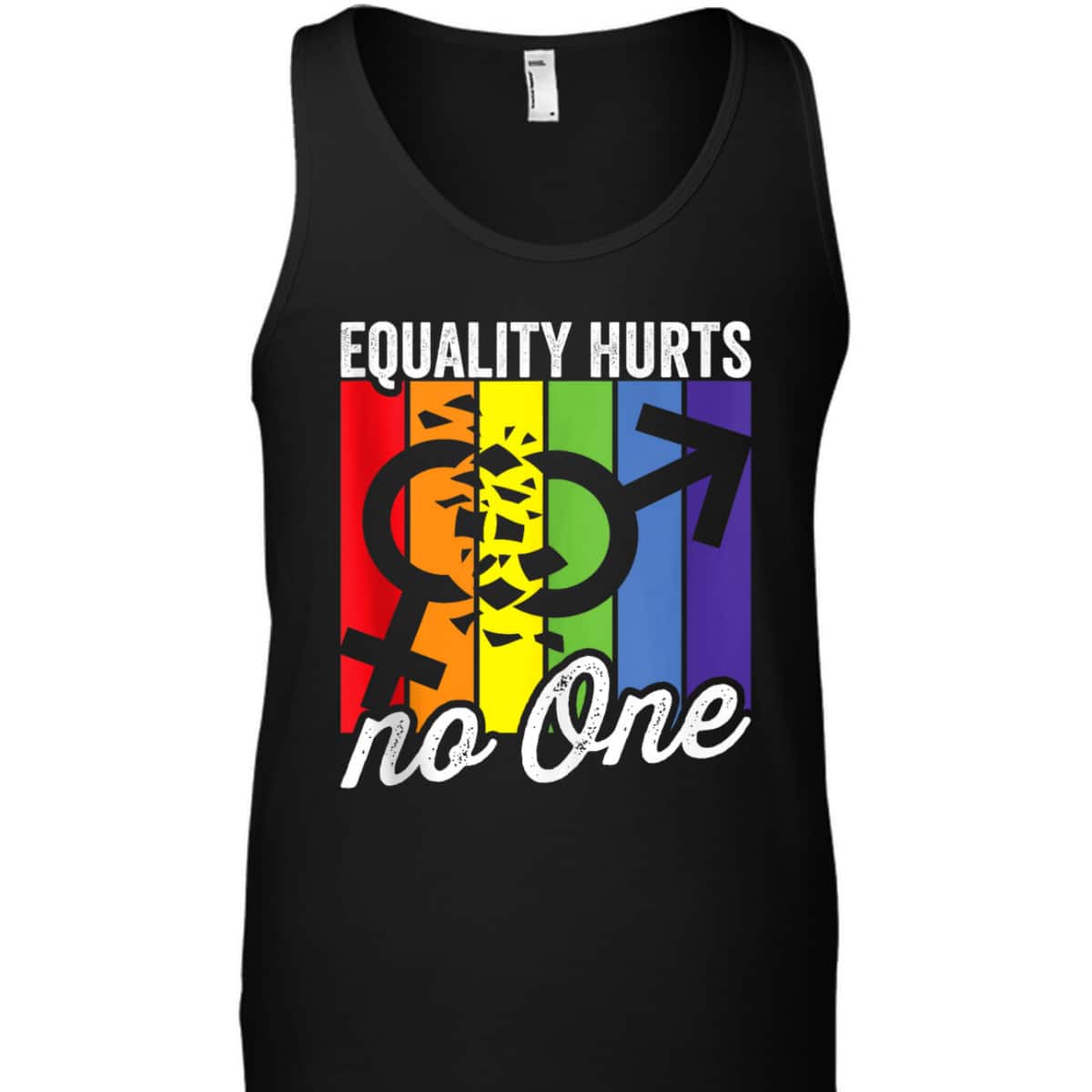 Equality Hurts No One Bi Trans Gay Pride Rights T-Shirt Equality Hurts No One Bi Trans Gay Pride Rights T-Shirt