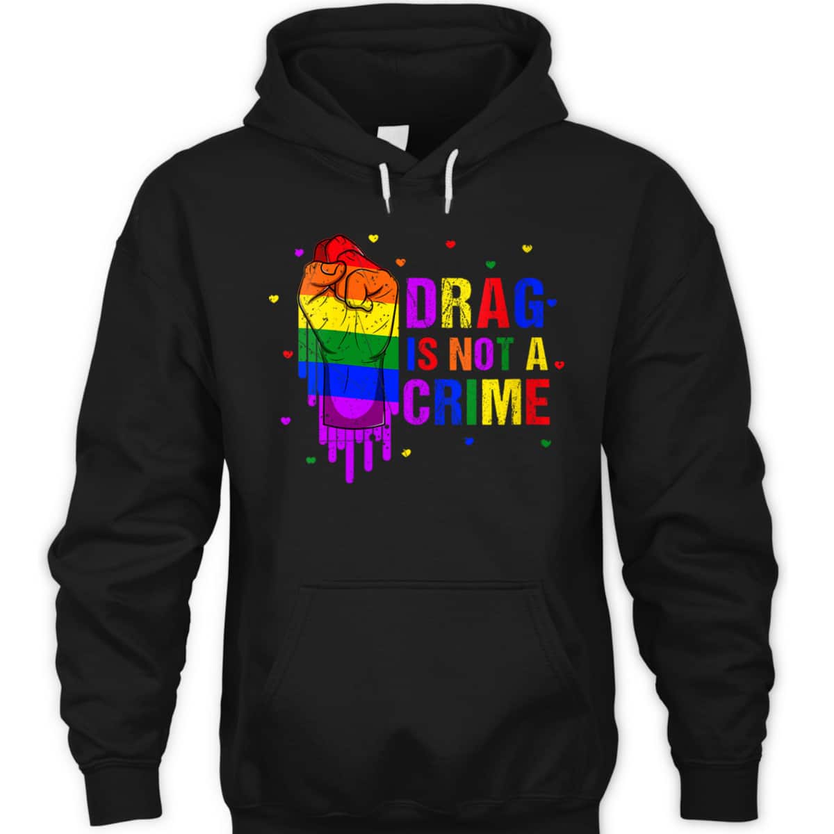 Womens Cool Drag Queen LGBTQ Equality Pride Drag Is Not A Crime T-Shirt