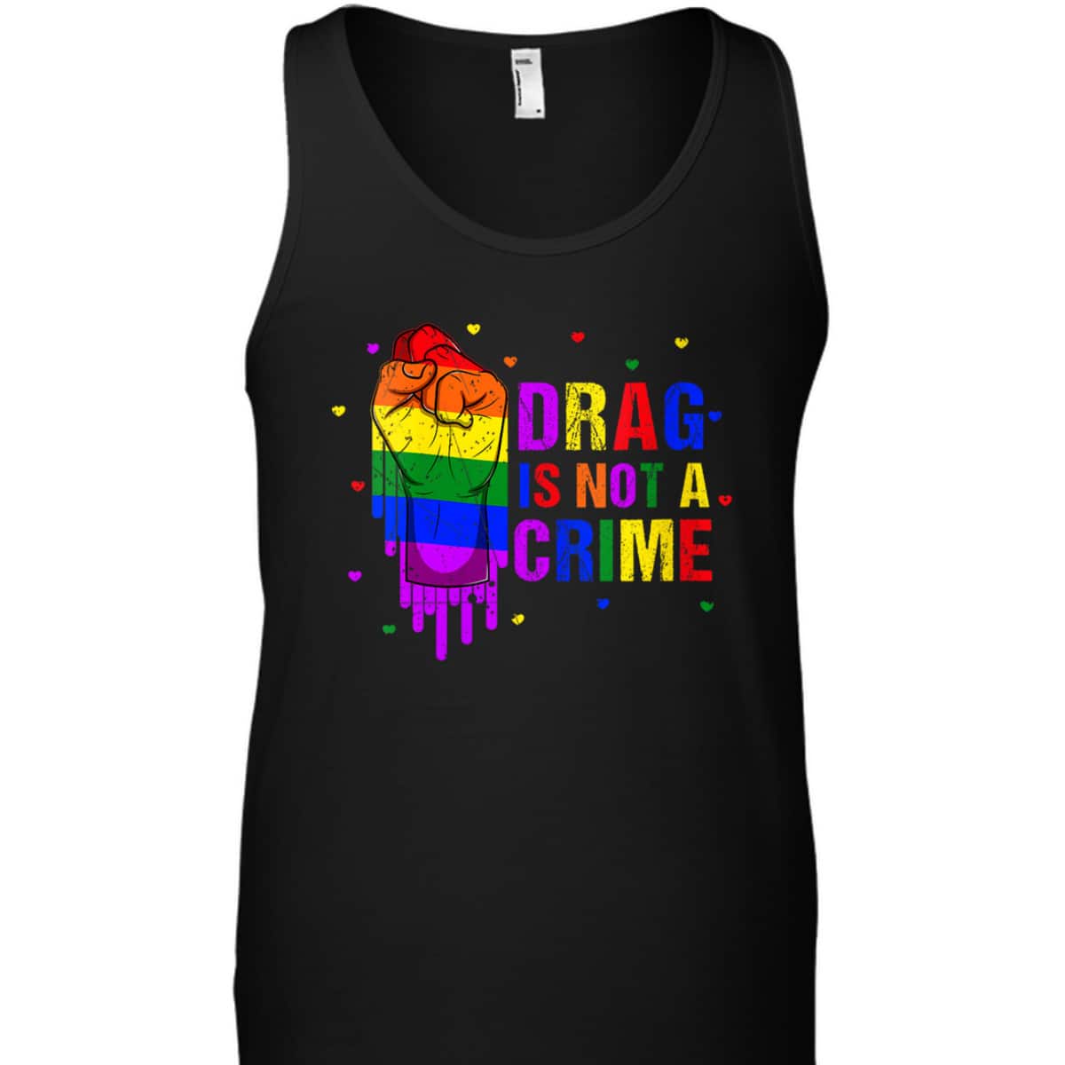 Womens Cool Drag Queen LGBTQ Equality Pride Drag Is Not A Crime T-Shirt