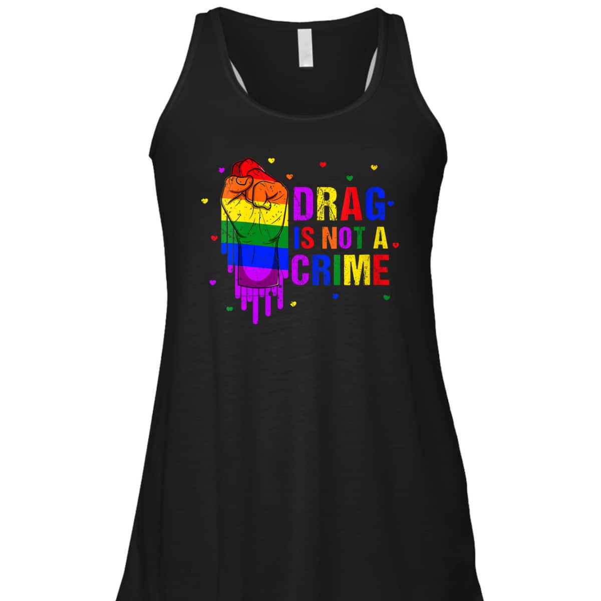 Womens Cool Drag Queen LGBTQ Equality Pride Drag Is Not A Crime T-Shirt