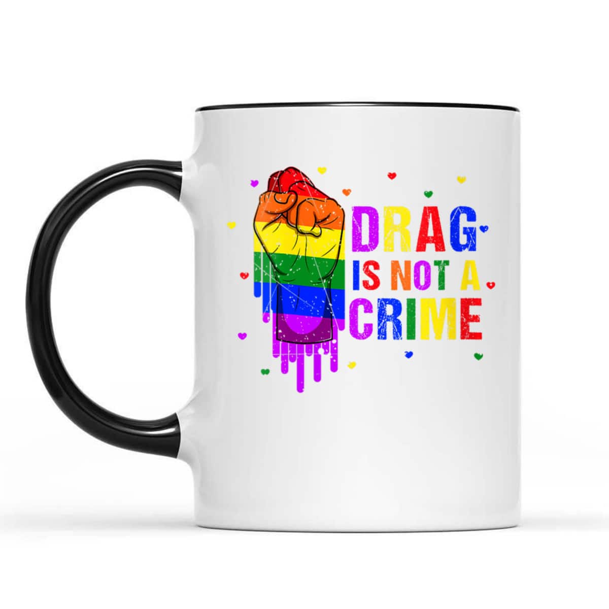 Womens Cool Drag Queen LGBTQ Equality Pride Drag Is Not A Crime T-Shirt