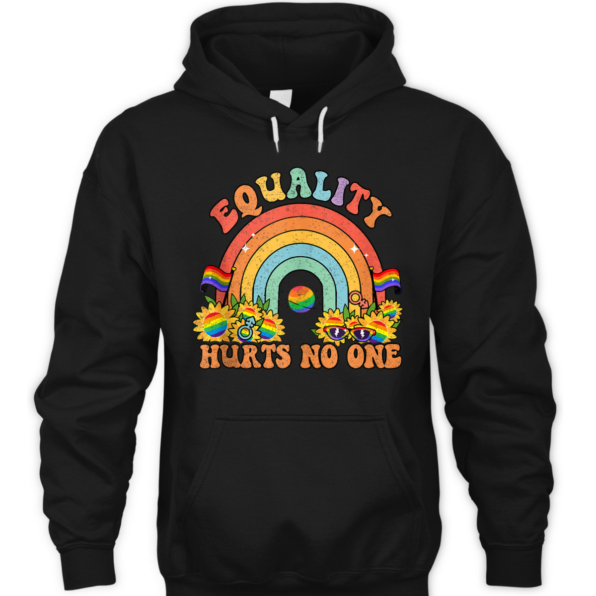 Equality Hurts No One Rainbow LGBT Gay Pride Human Rights T-Shirt