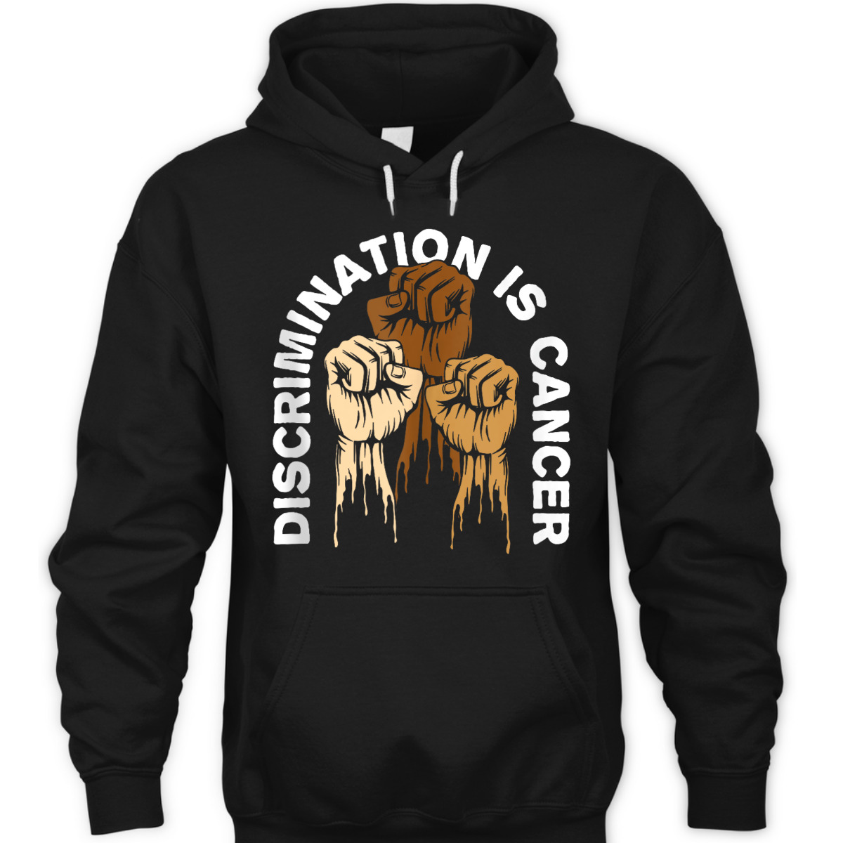 Discrimination Is Cancer Anti Racist Race Equality T-Shirt