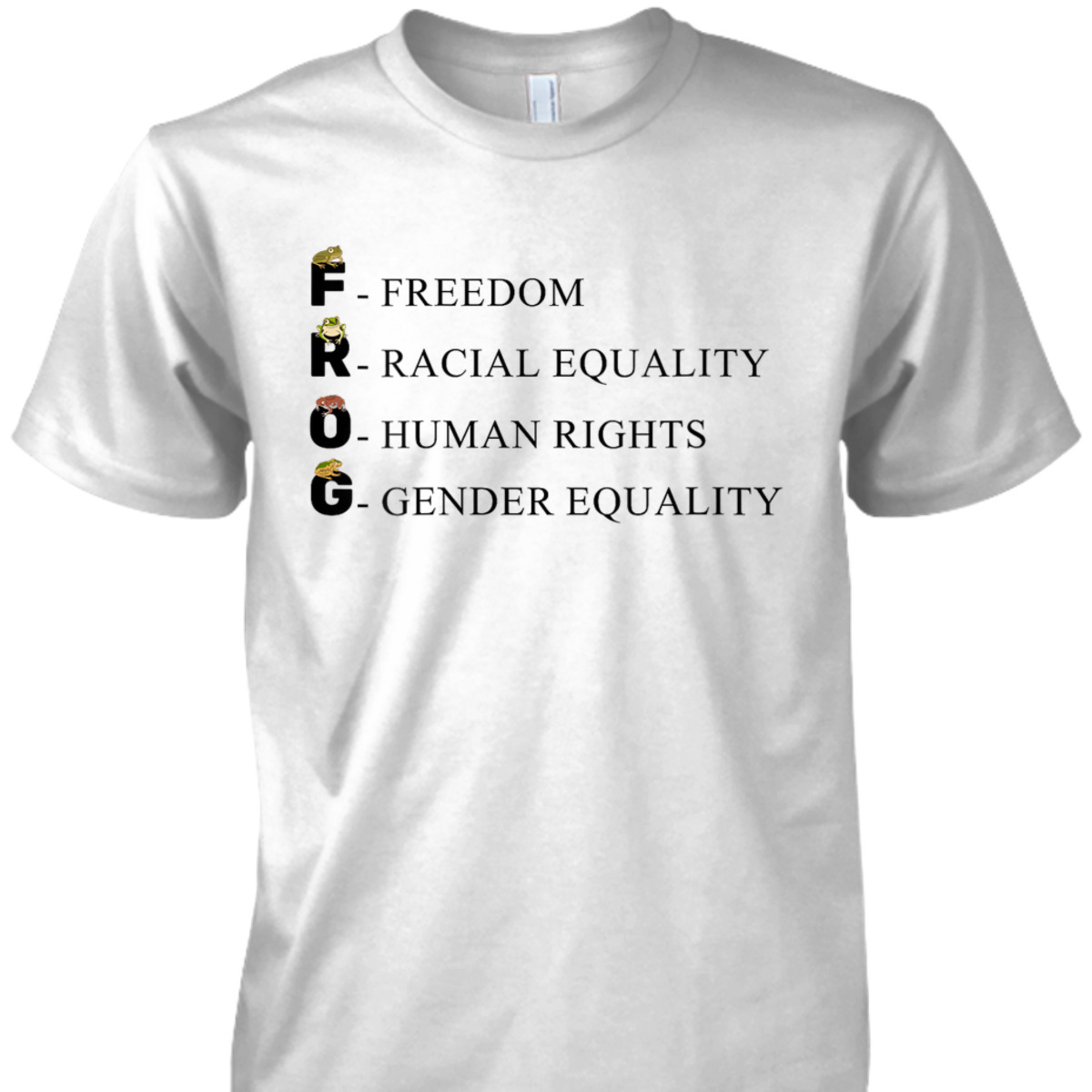 Womens Gender Equality Freedom Tadpole Toad Frog T-Shirt