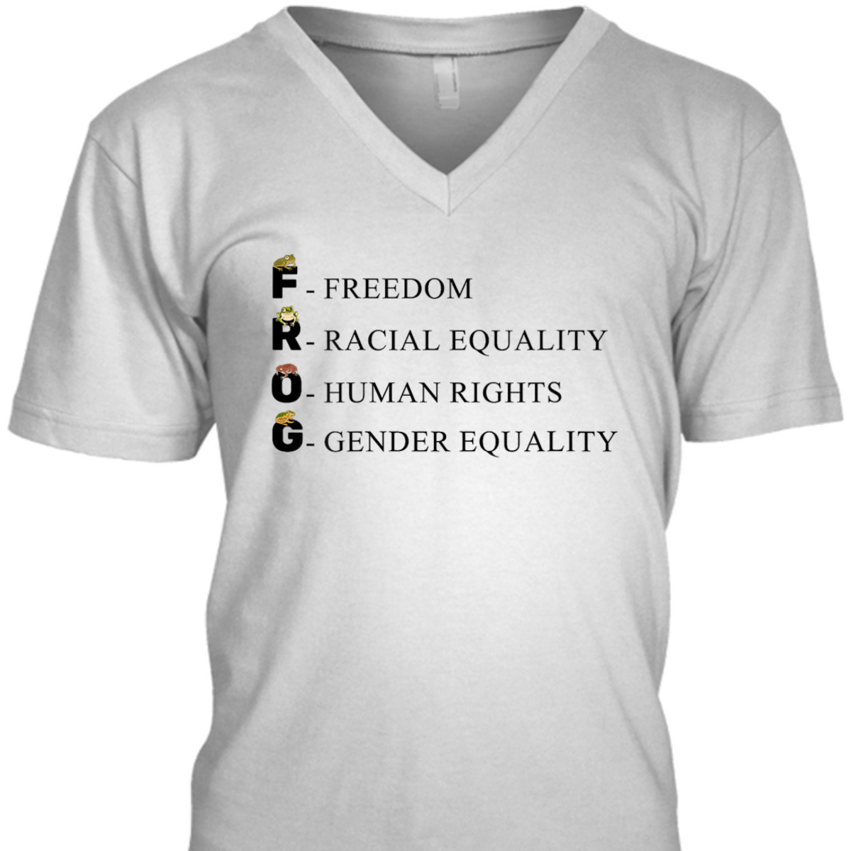 Womens Gender Equality Freedom Tadpole Toad Frog T-Shirt