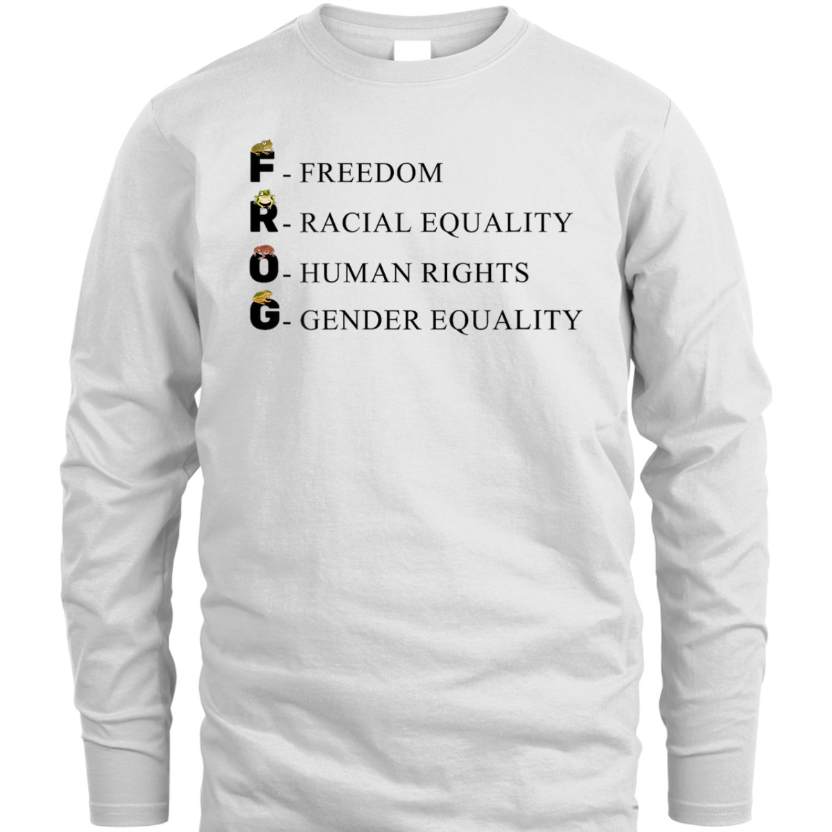 Womens Gender Equality Freedom Tadpole Toad Frog T-Shirt
