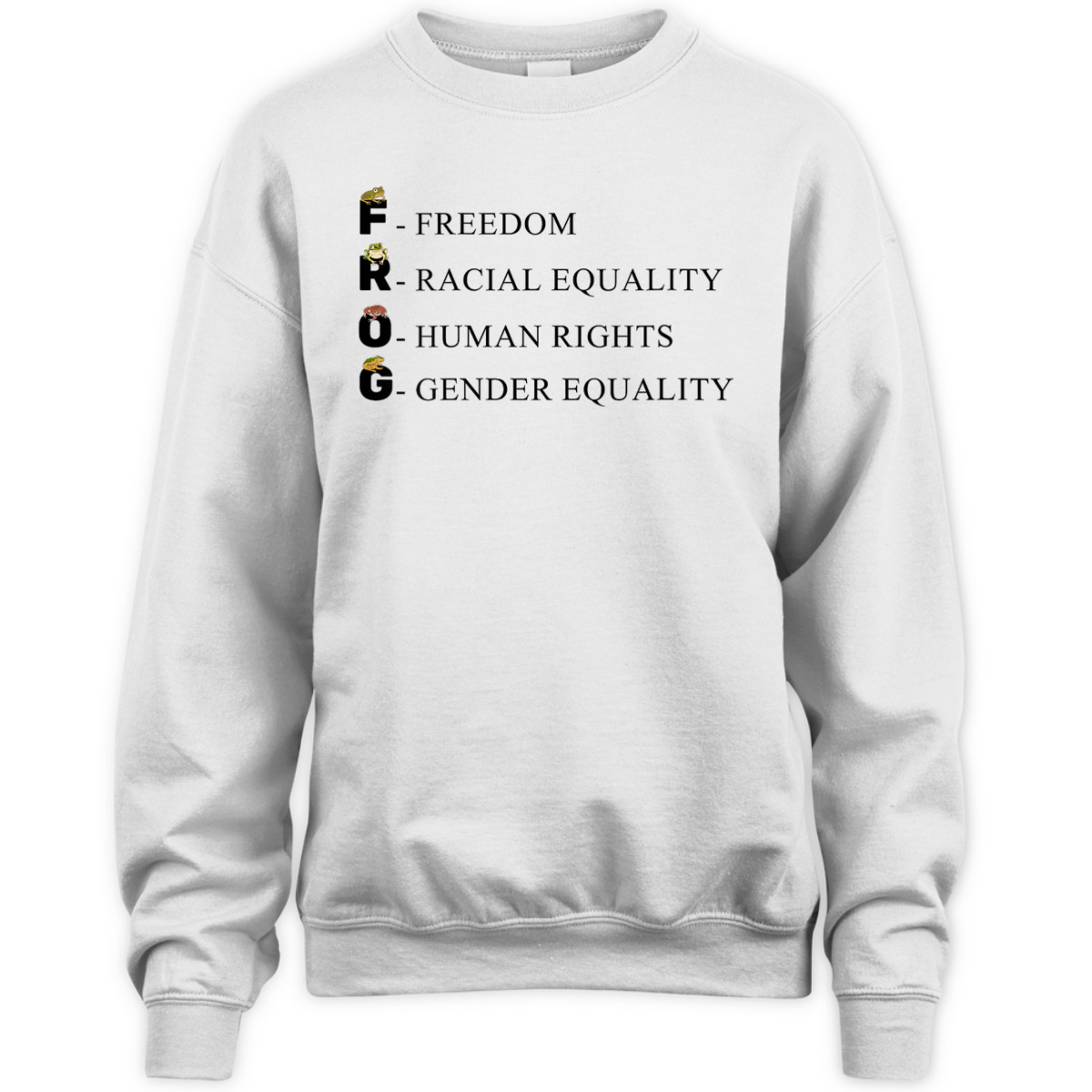 Womens Gender Equality Freedom Tadpole Toad Frog T-Shirt