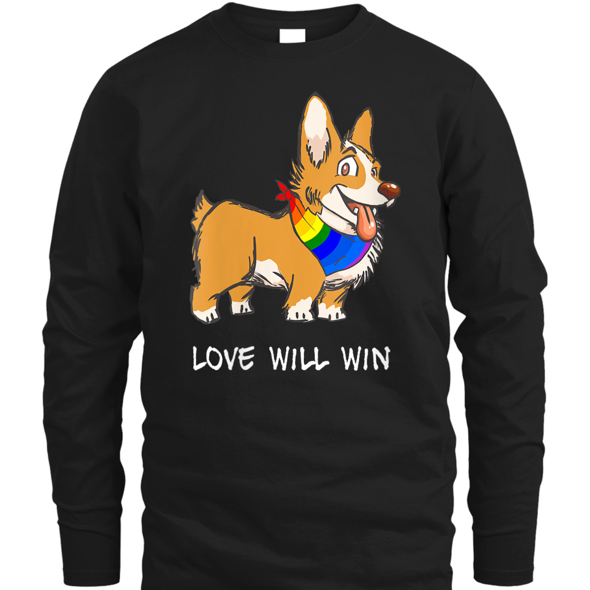 Womens Love Will Win LGBTQ Gay Pride Love Equality Cute Corgi Dog T-Shirt Womens Love Will Win LGBTQ Gay Pride Love Equality Cute Corgi Dog T-Shirt