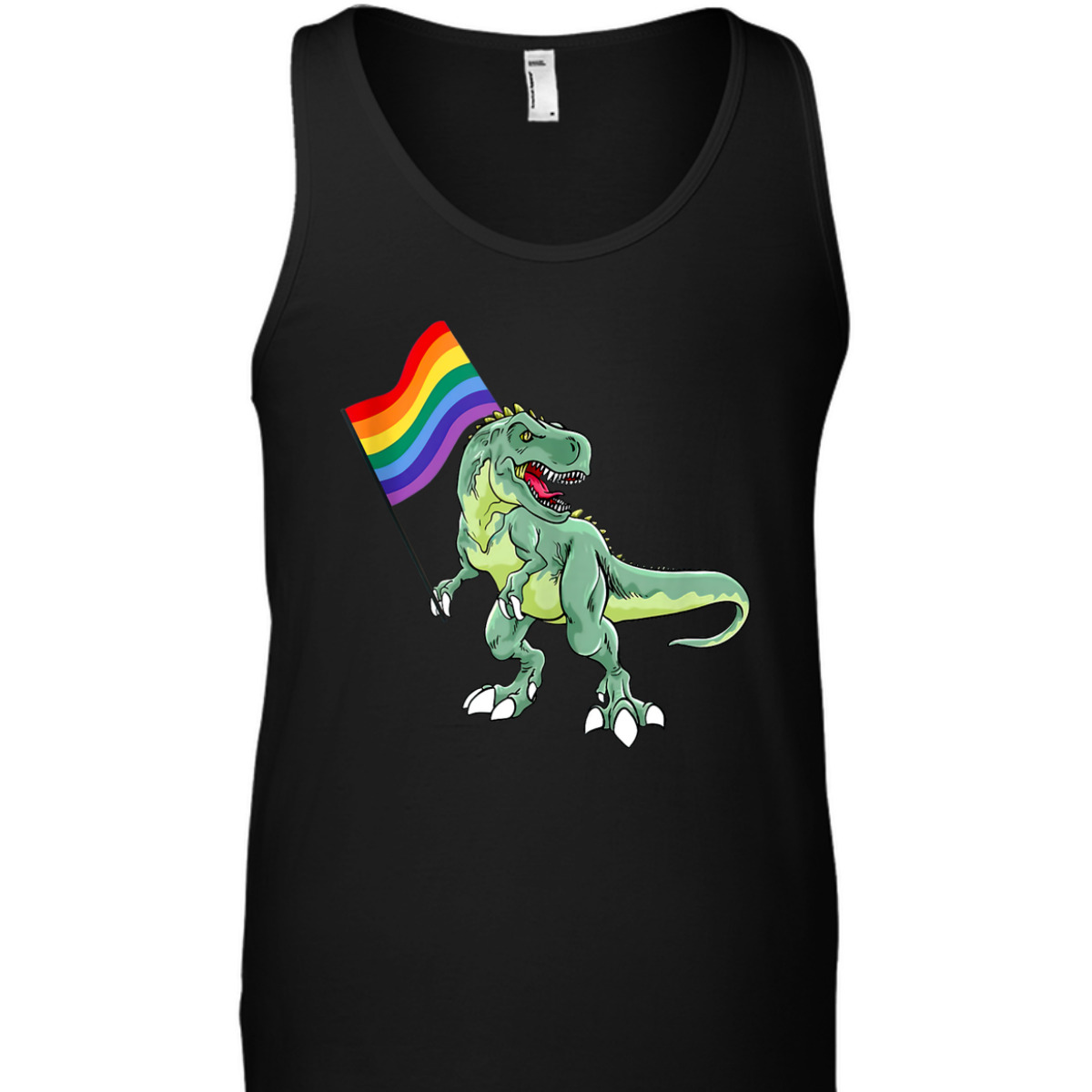 LGBTQ Rainbow Dinosaur Pride Month Equality Love Is Love Hum T-Shirt