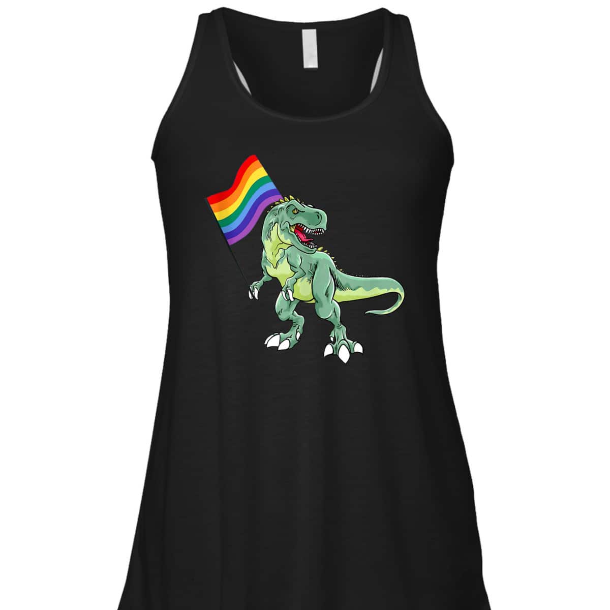 LGBTQ Rainbow Dinosaur Pride Month Equality Love Is Love Hum T-Shirt