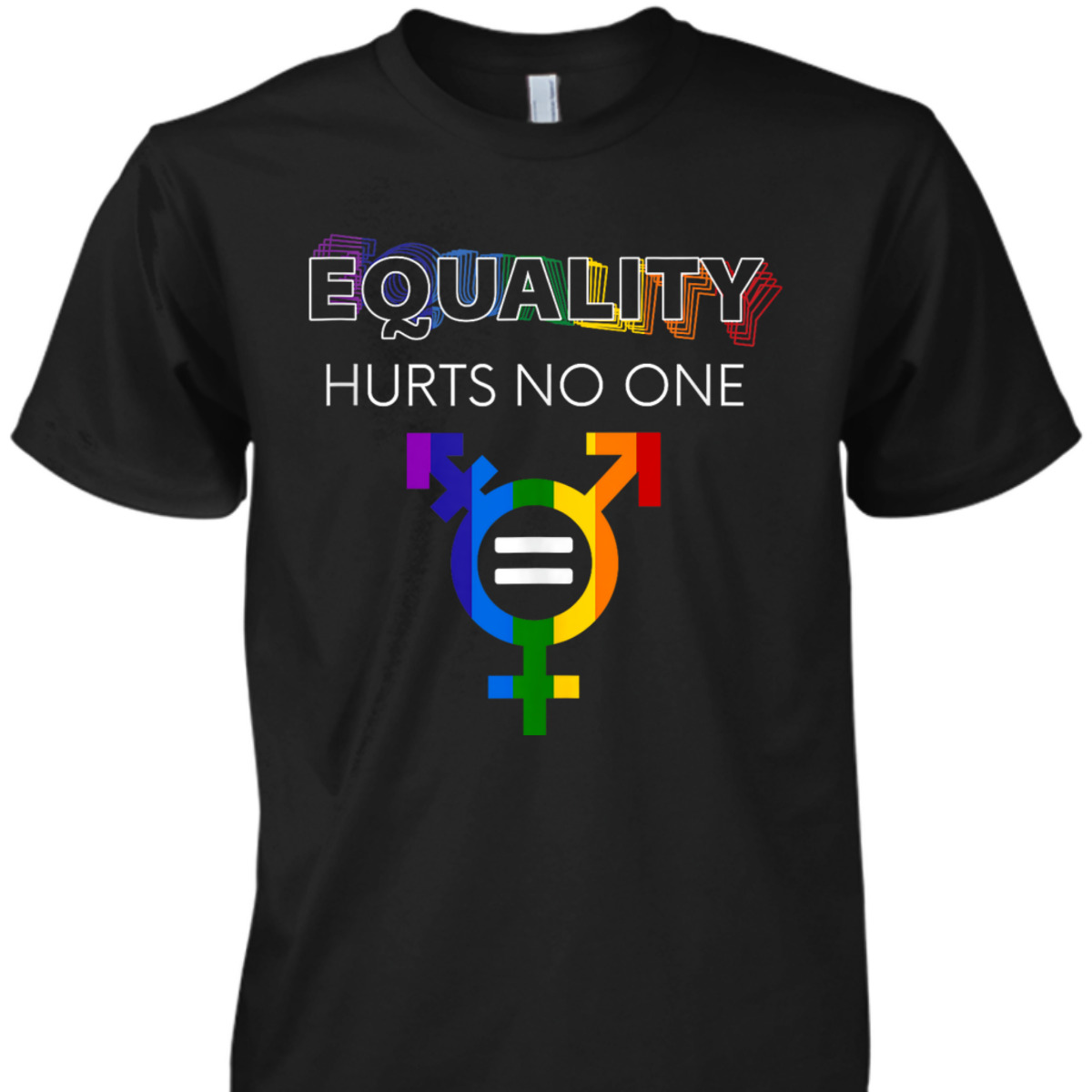 Equality Hurts No One LGBT LGBTQ Gay Pride Human Rights T-Shirt