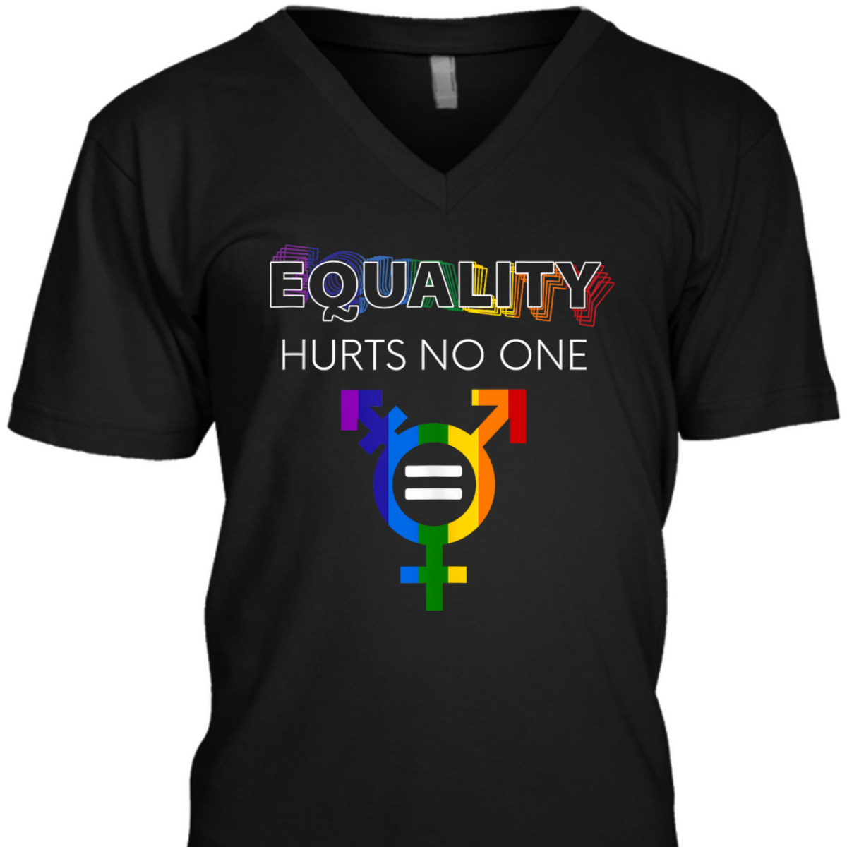 Equality Hurts No One LGBT LGBTQ Gay Pride Human Rights T-Shirt