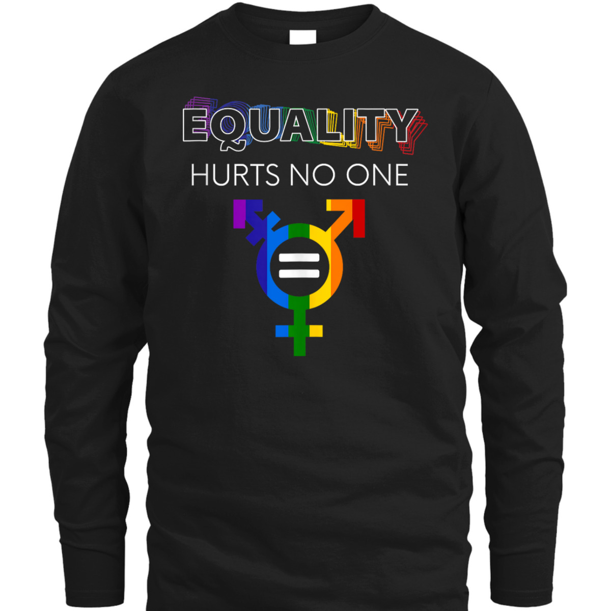 Equality Hurts No One LGBT LGBTQ Gay Pride Human Rights T-Shirt