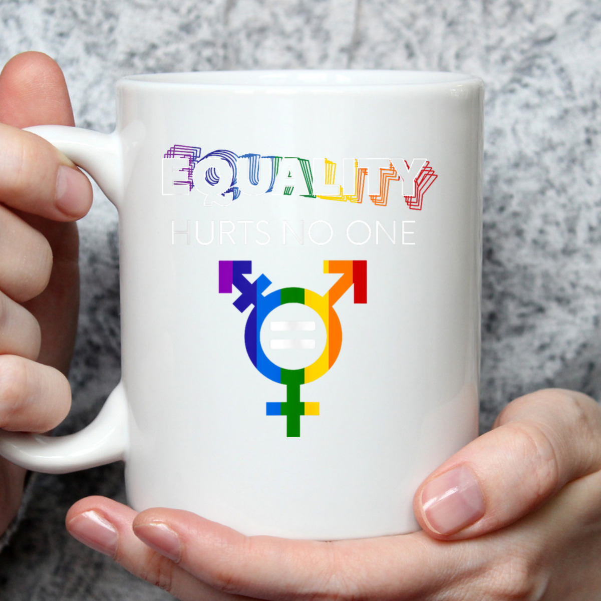 Equality Hurts No One LGBT LGBTQ Gay Pride Human Rights T-Shirt