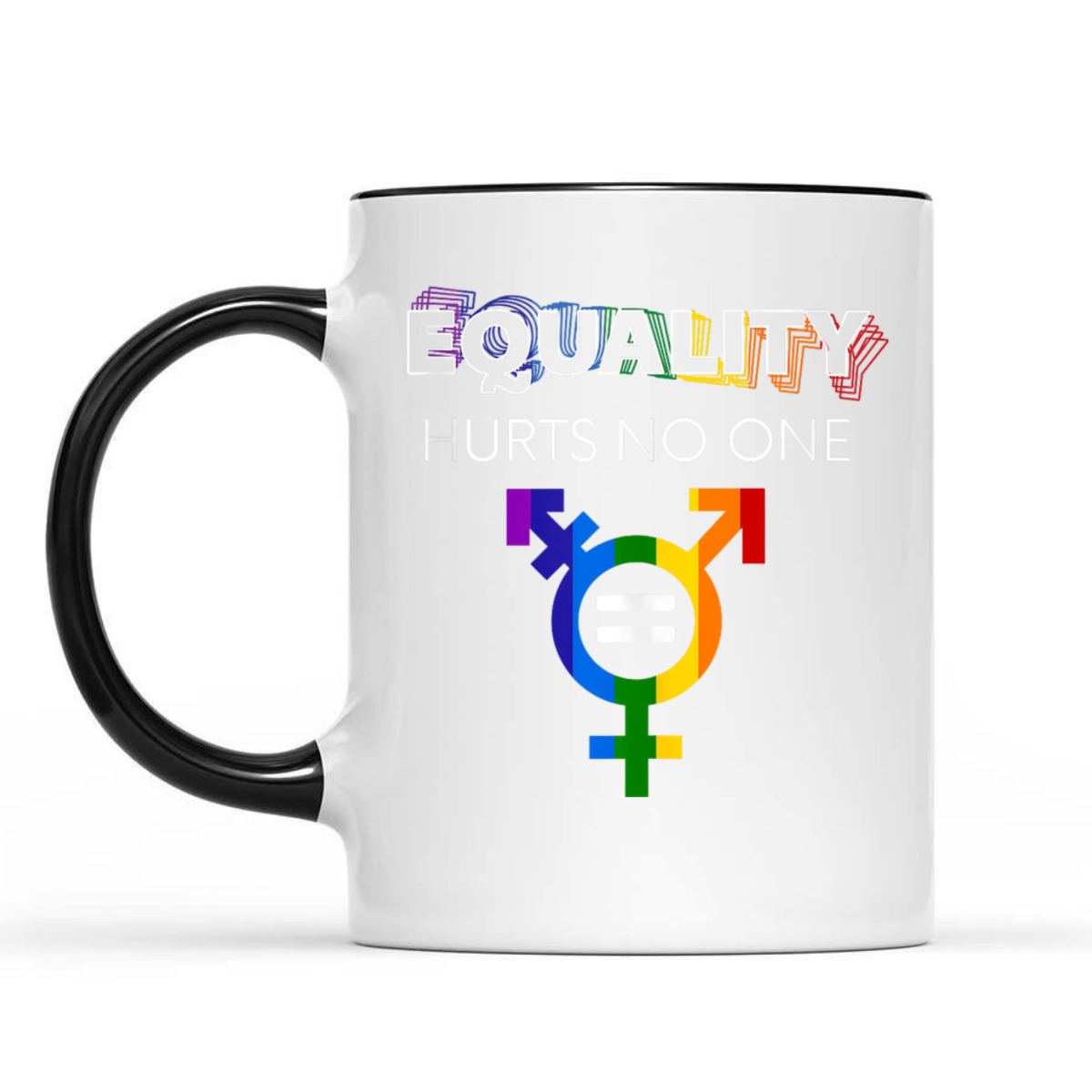 Equality Hurts No One LGBT LGBTQ Gay Pride Human Rights T-Shirt
