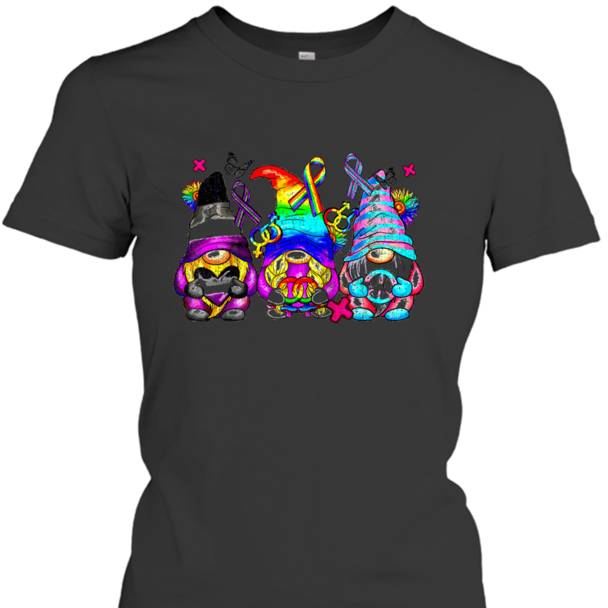 Rainbow Gnomes LGBT Pride Gay Rainbow Pride Gnomes Equality T-Shirt