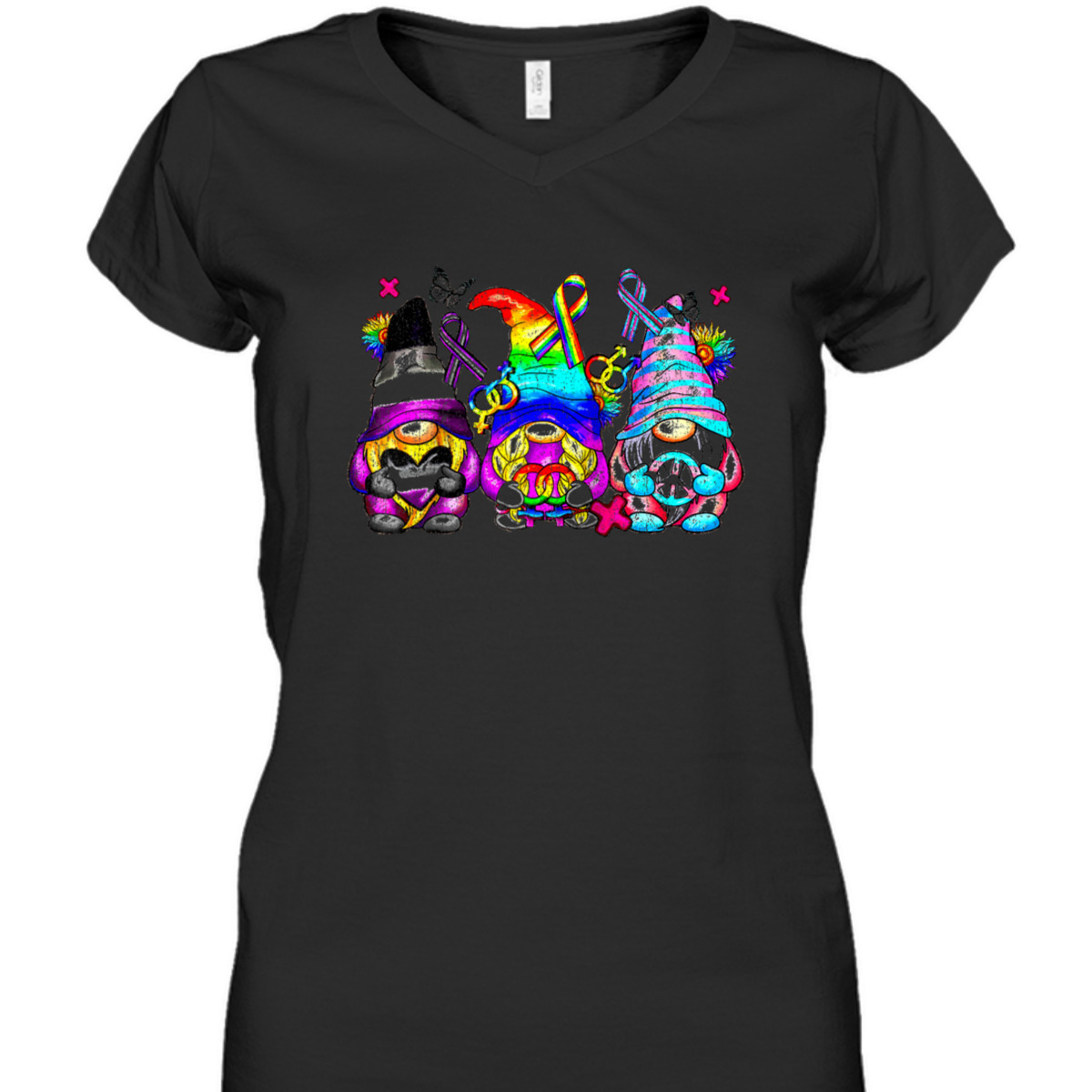 Rainbow Gnomes LGBT Pride Gay Rainbow Pride Gnomes Equality T-Shirt