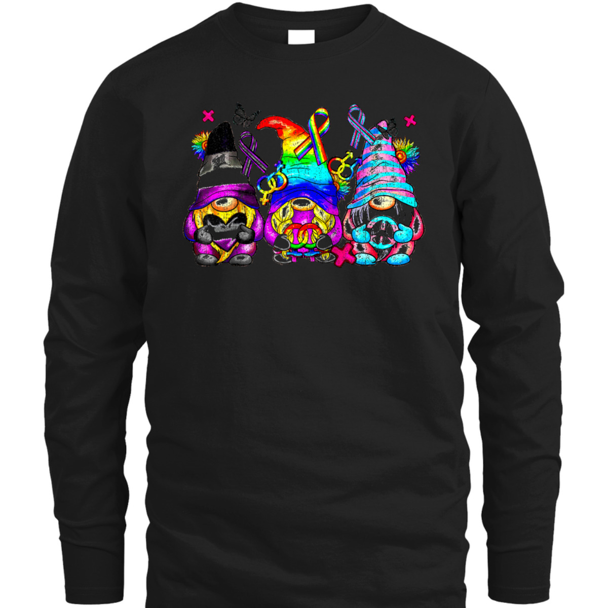 Rainbow Gnomes LGBT Pride Gay Rainbow Pride Gnomes Equality T-Shirt