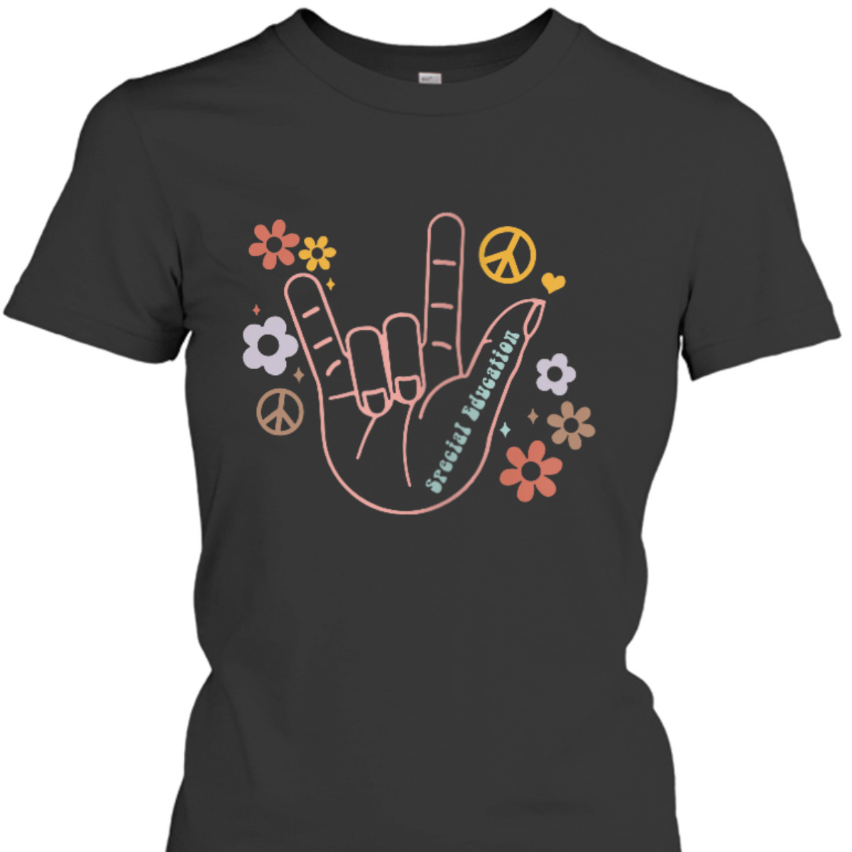 Womens Accept Adapt Advocate Inclusion Equity Equality Teacher T-Shirt
