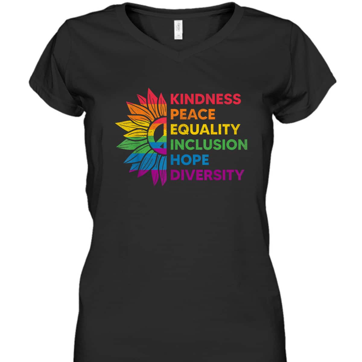 Kindness Peace Equality Inclusion Hope Diversity Gay Pride T-Shirt Kindness Peace Equality Inclusion Hope Diversity Gay Pride T-Shirt