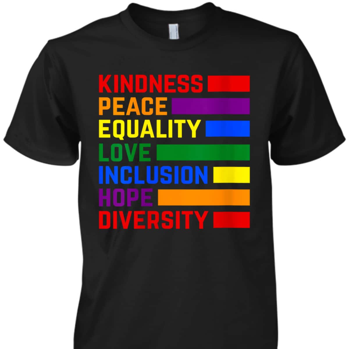 Womens Kindness Peace Equality Love Inclusion Hope Diversity T-Shirt