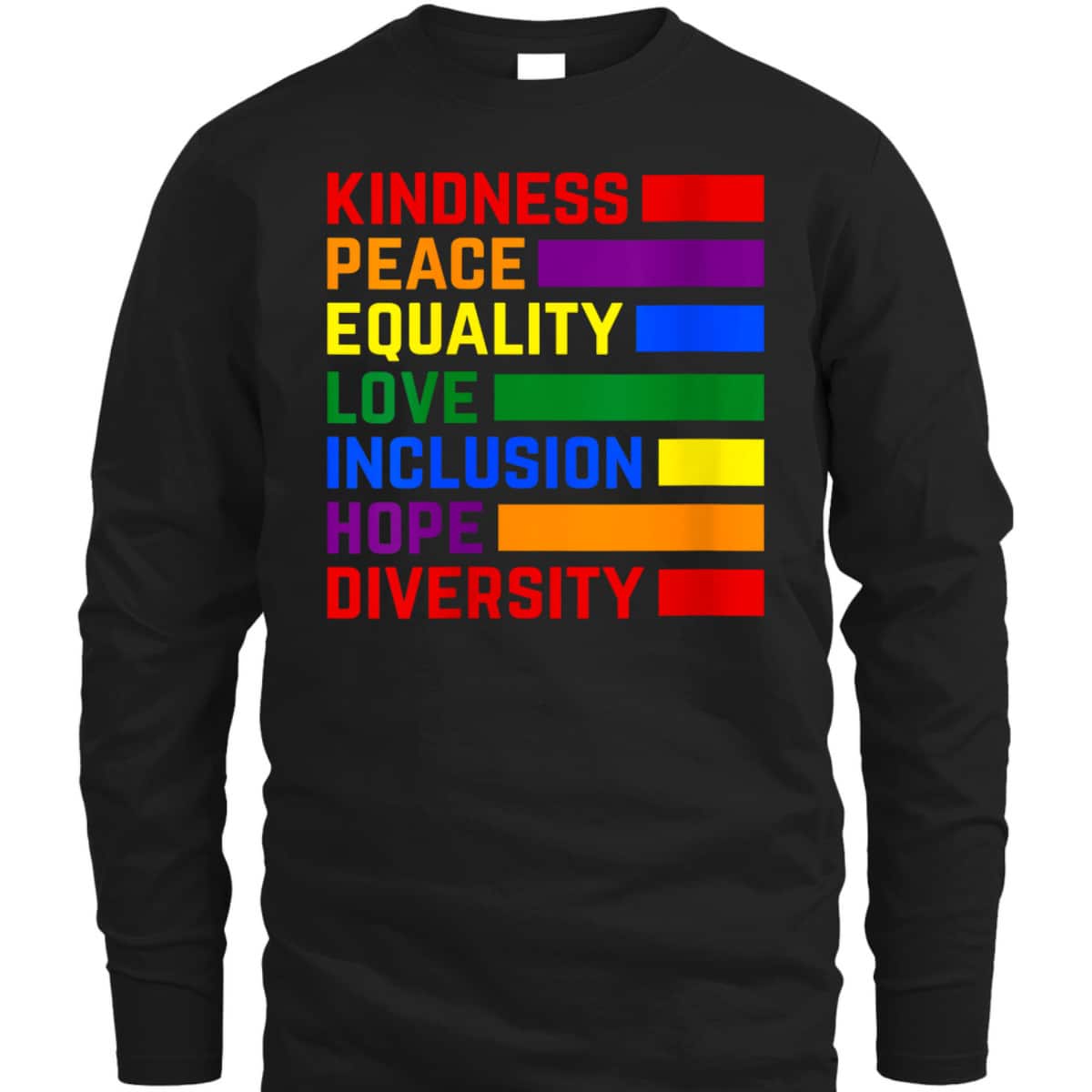 Womens Kindness Peace Equality Love Inclusion Hope Diversity T-Shirt