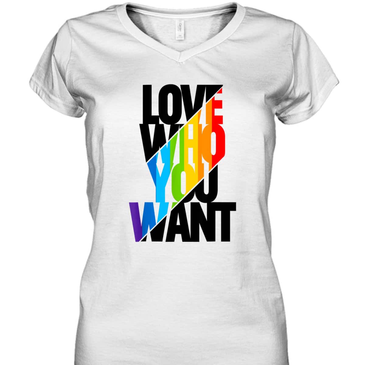 Love Who You Want Rainbow LGBT Pride Equality Love Is Love T-Shirt