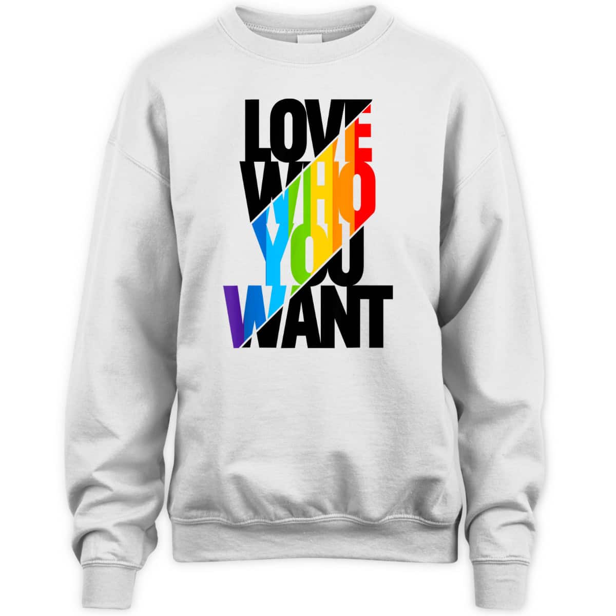 Love Who You Want Rainbow LGBT Pride Equality Love Is Love T-Shirt