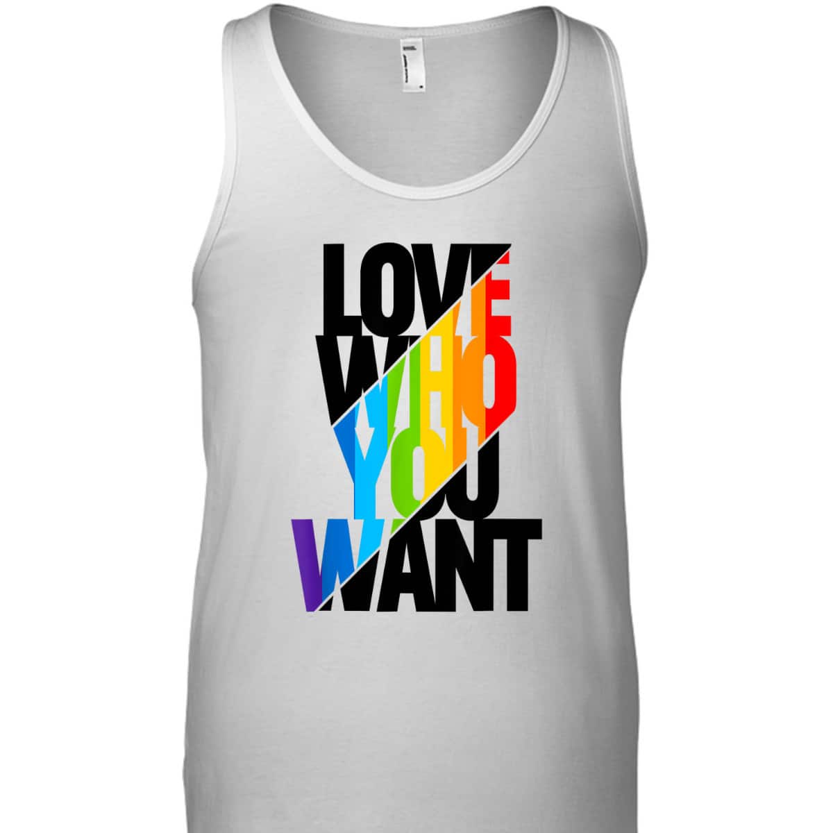 Love Who You Want Rainbow LGBT Pride Equality Love Is Love T-Shirt