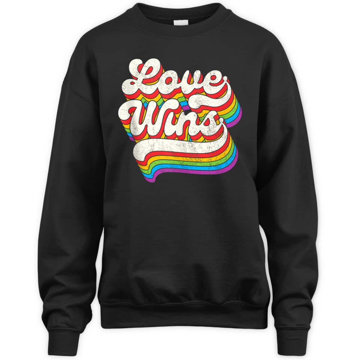 LGBTQ Love Wins Gay Pride LGBT Ally Rainbow Flag Vintage T-Shirt LGBTQ Love Wins Gay Pride LGBT Ally Rainbow Flag Vintage T-Shirt