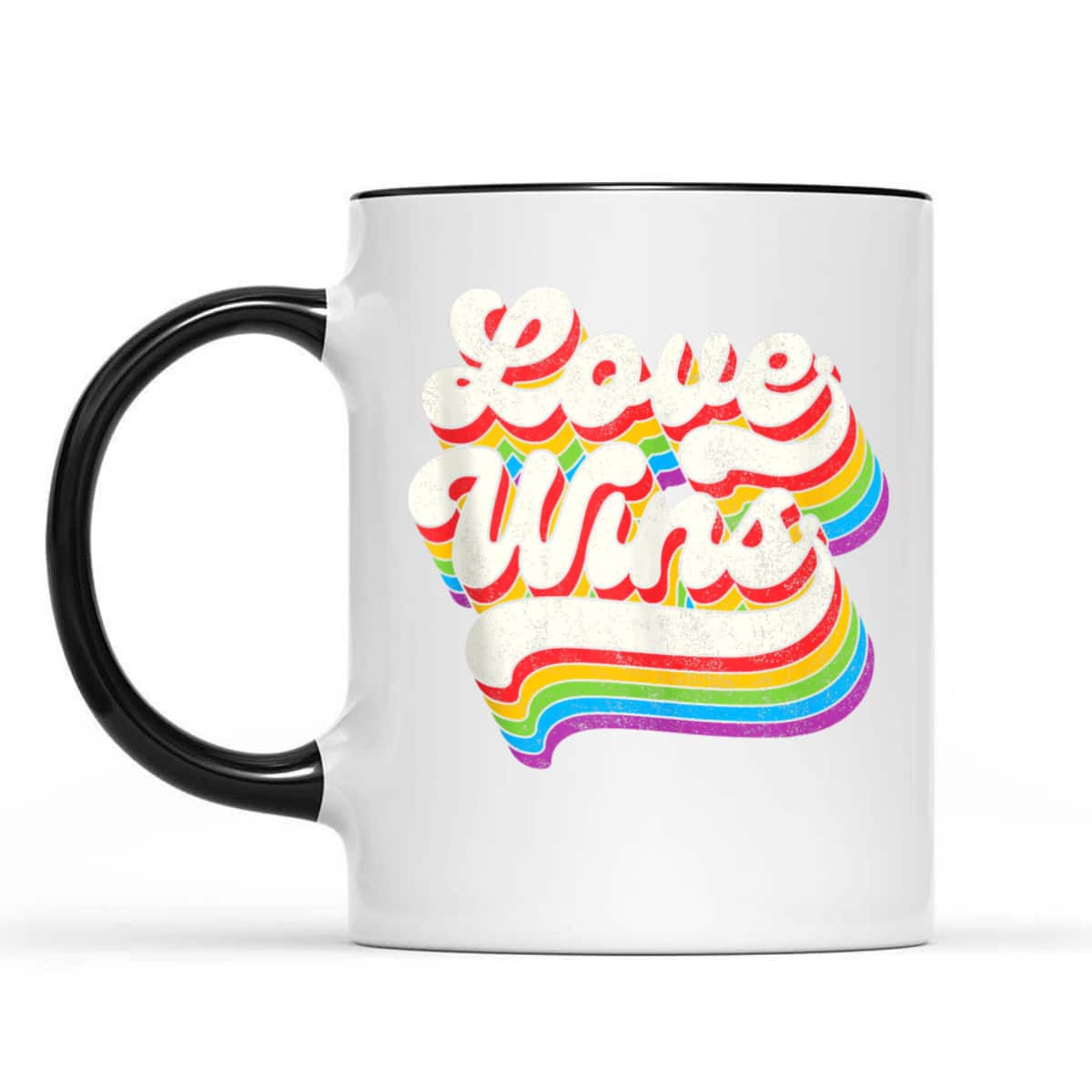 LGBTQ Love Wins Gay Pride LGBT Ally Rainbow Flag Vintage T-Shirt LGBTQ Love Wins Gay Pride LGBT Ally Rainbow Flag Vintage T-Shirt