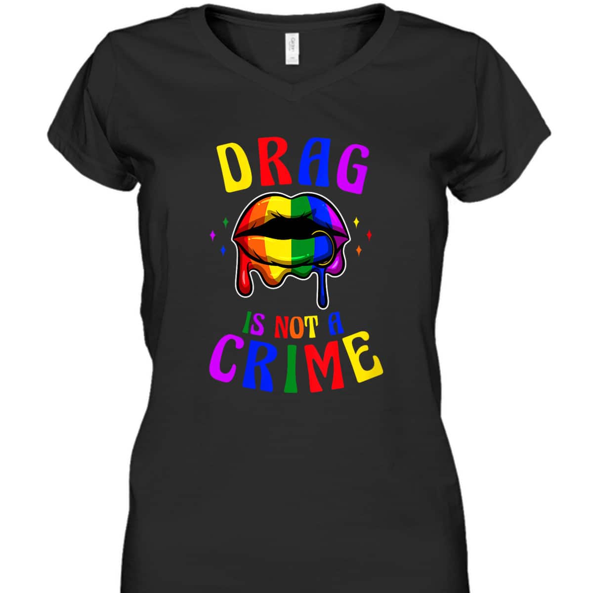 Womens Drag Is Not A Crime LGBT Pride Equality Queen T-Shirt