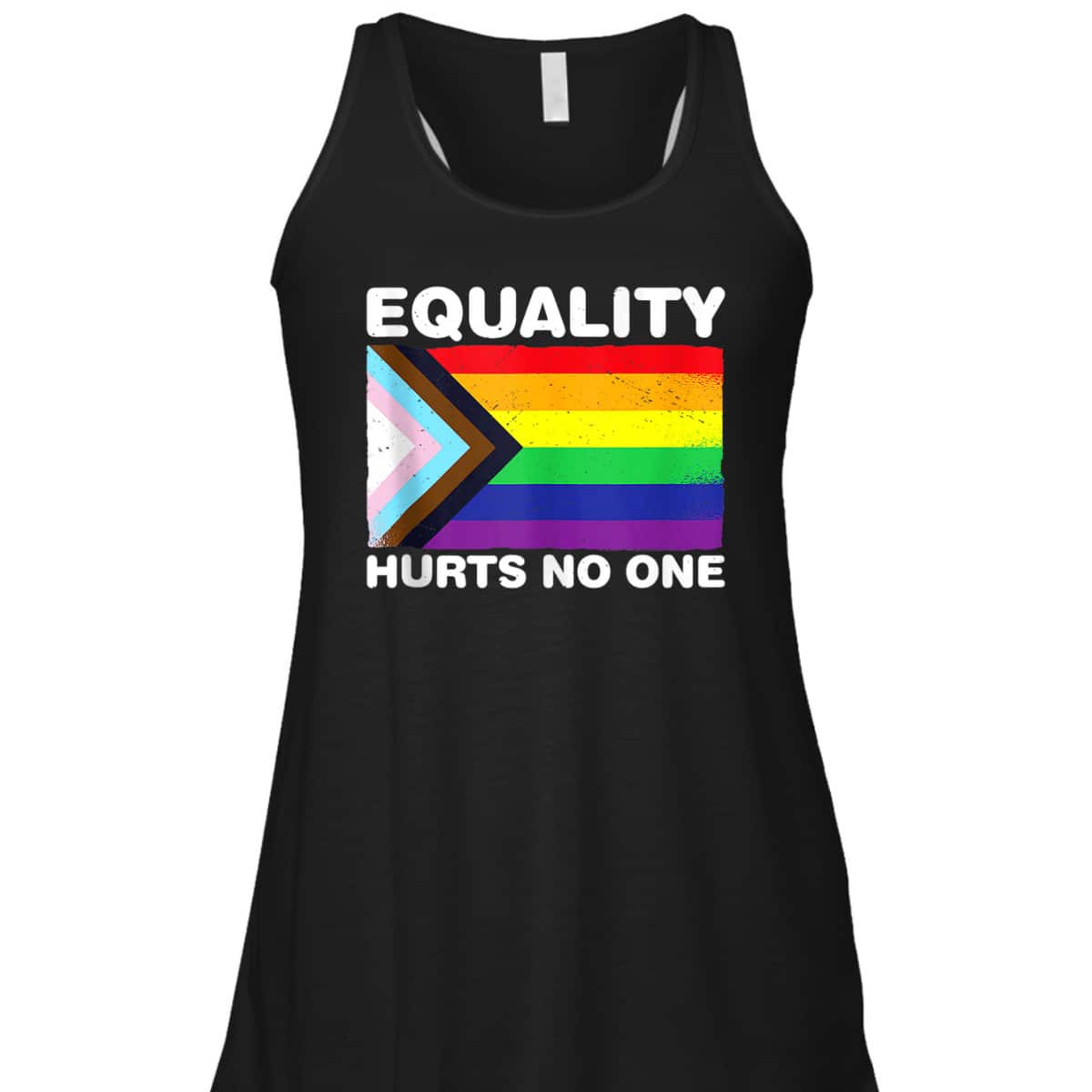Equality Hurts No One Inclusive Progress LGBT Pride Flag T-Shirt Equality Hurts No One Inclusive Progress LGBT Pride Flag T-Shirt