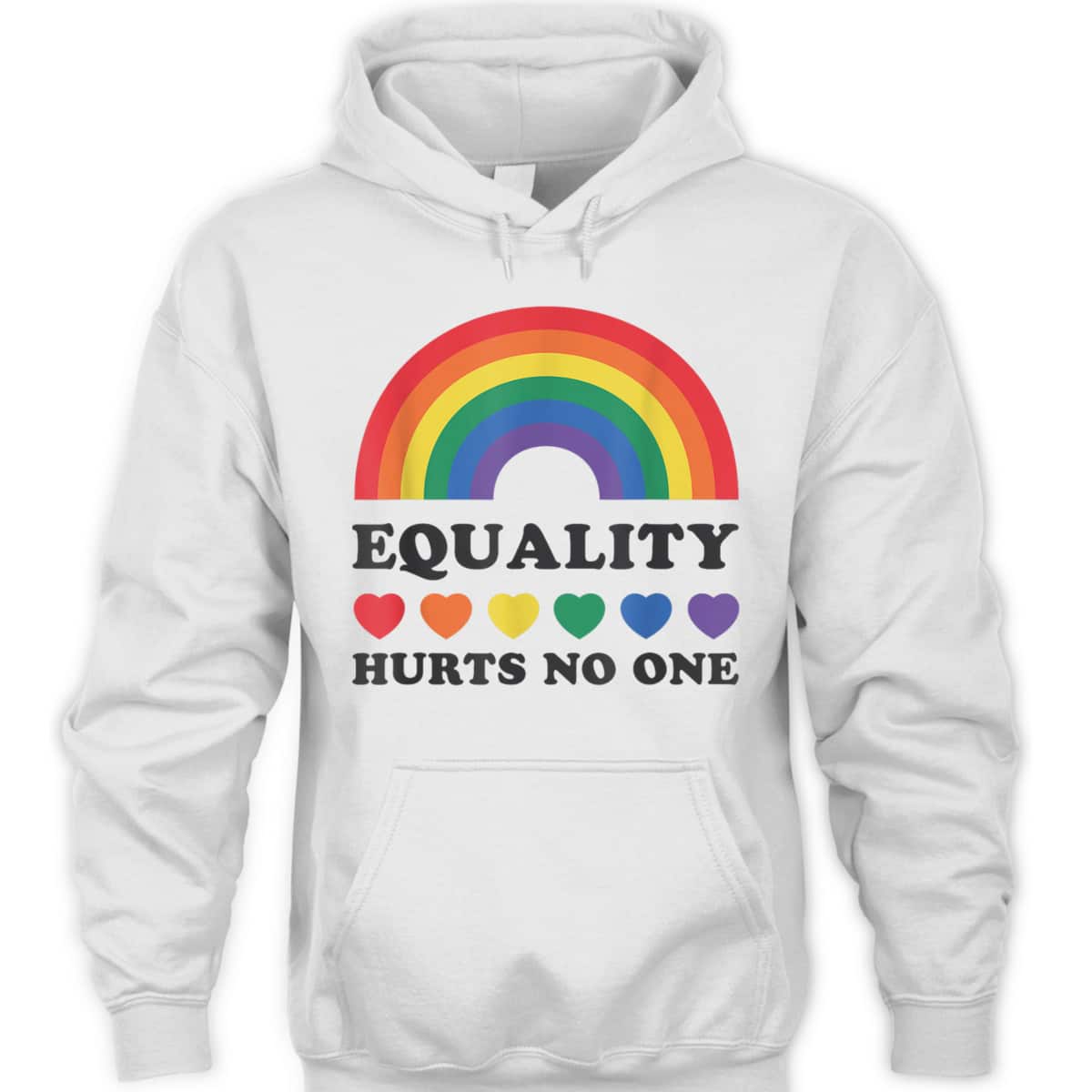 LGBT Disabled Hand Up Rainbow Equality Hurts No One T-Shirt LGBT Disabled Hand Up Rainbow Equality Hurts No One T-Shirt